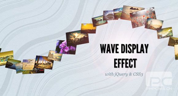 WAVE DISPLAY EFFECT WITH JQUERY